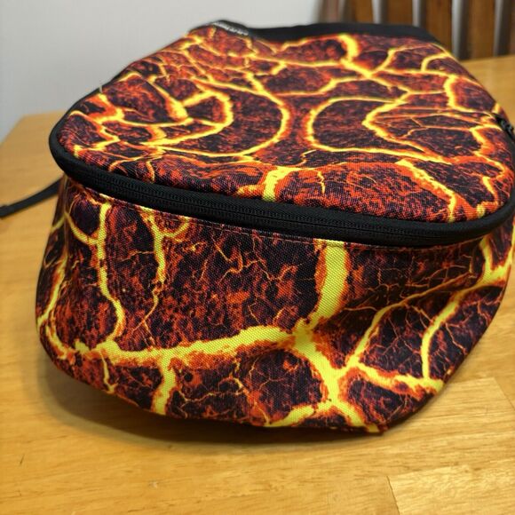 Hurley Backpack Bag Lava Fire Kids Adult Large 17"x11"x5" School Book‎ Tote - Picture 8 of 11